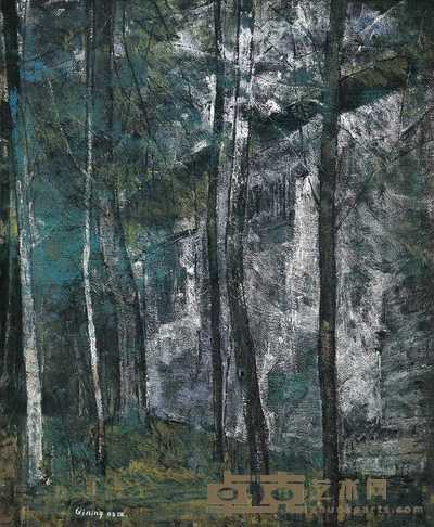 凌启宁 2005年作 树影 45×53cm